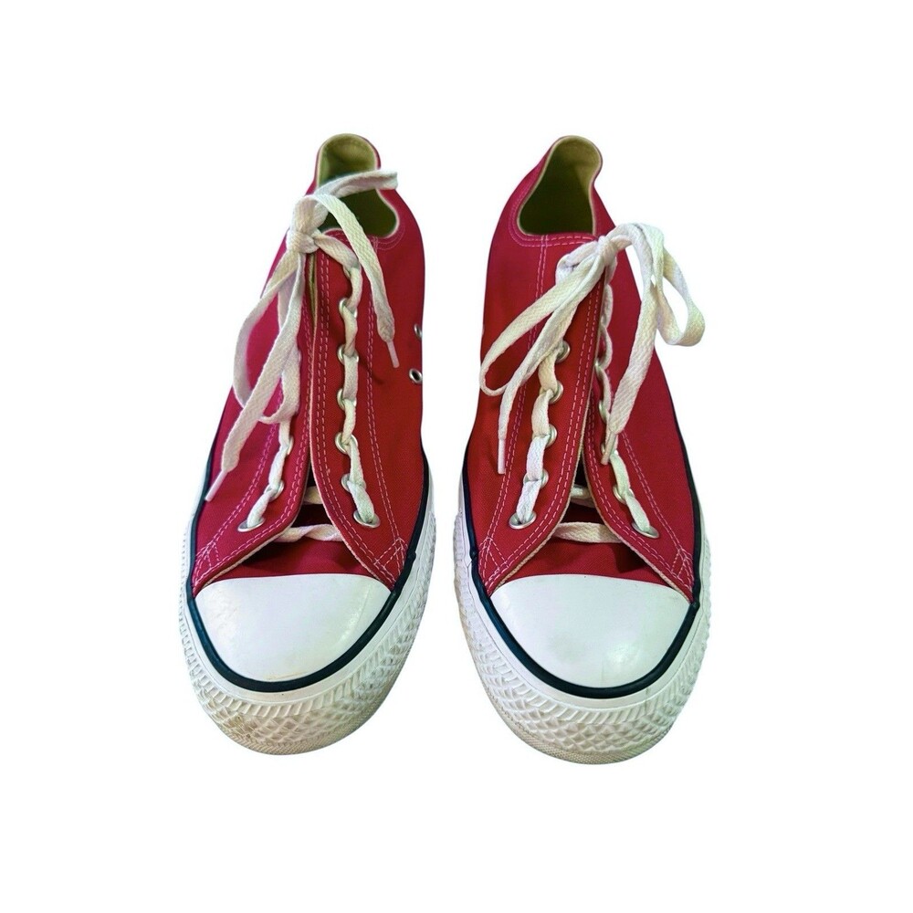 Converse Chuck Taylor All Star Low Top Ox Red Canvas Sneakers Unisex Men’s 12